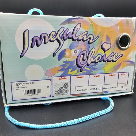 Irregular Choice Disco Bunny shoes - Black Sequin - Picture 10 of 12